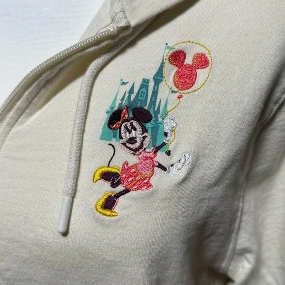 Disney Parks “Play in the Park” Zip-Up Hoodie – Women’s M Mickey Minnie Goofy - Picture 4 of 7